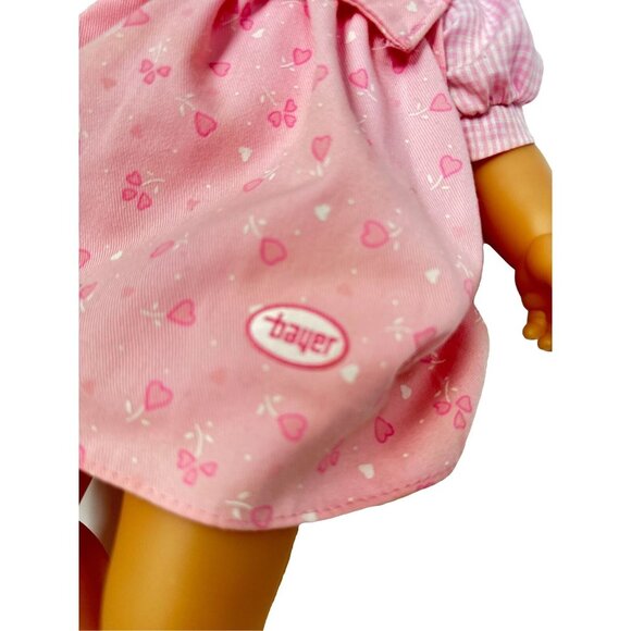 Bayer Reborn Doll Vintage Doll 17 inch Soft Body Pink Clothing - Picture 3 of 15